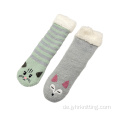 Großhandel Plüsch Fluffi Winter Anti Slip Slipper Socken